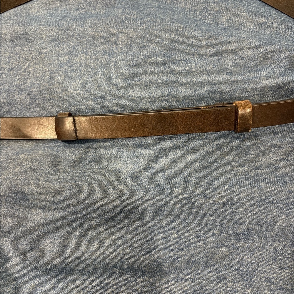 Chico’s leather belt black with metal decorative buckle sz M L - Picture 4 of 6